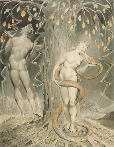 The Temptation and Fall of Eve av William Blake