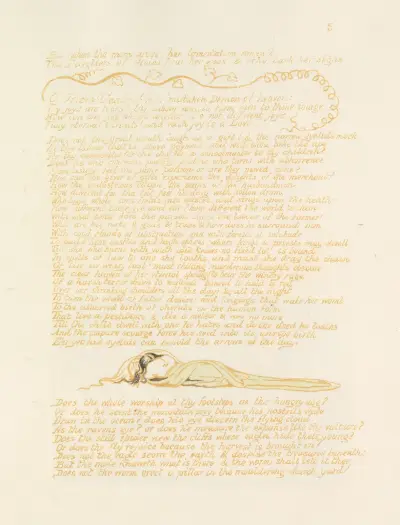 Visions of the daughters of Albion Pl. 07 av William Blake