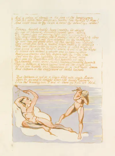 Visions of the daughters of Albion Pl. 08 av William Blake