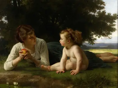 Temptation av William Bouguereau