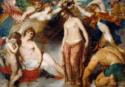 Pandora Crowned By The Seasons av William Etty