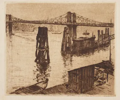 Battersea Bridge London, Alfred William Finch