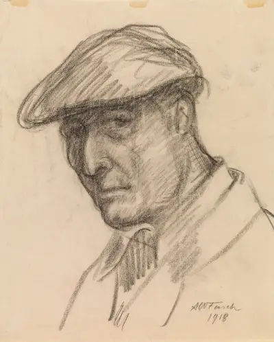 Self-Portrait, Alfred William Finch
