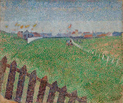 The Wellington Racecourse in Drizzle (Ostende), Alfred William Finch