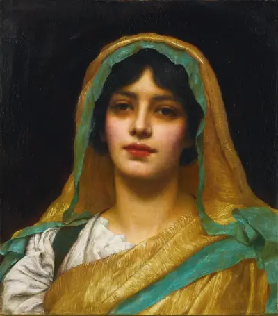 Głowa dziewczyny, Atalanta, John William Godward