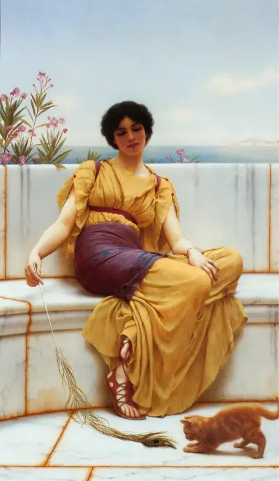 Bezczynność, John William Godward