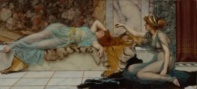 Psoty i odpoczynek, John William Godward
