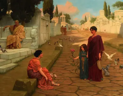 Przed bramą Pompejów, John William Godward