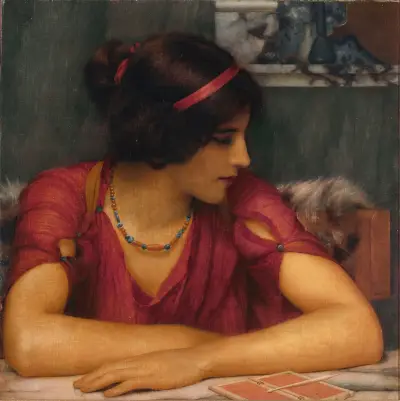 Czytanie listu (Klasyczna dziewczyna), John William Godward