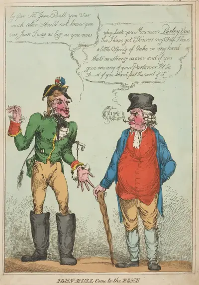 John Bull come to the bone. av William Heath
