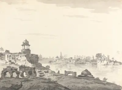 Original Drawings for Choix de Vues de L’Inde and Others Pl.09, William Hodges