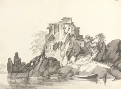 Original Drawings for Choix de Vues de L’Inde and Others Pl.27, William Hodges