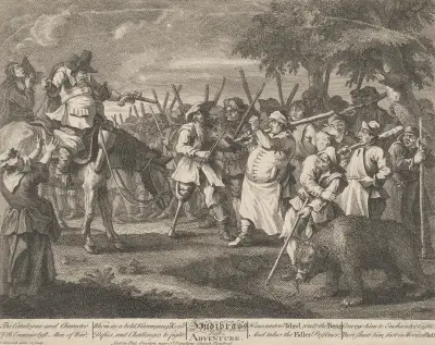 Hudibras’ erstes Abenteuer (Nr. 3) von William Hogarth