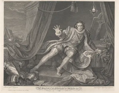 Mr. Garrick in der Rolle des Richard III. von William Hogarth