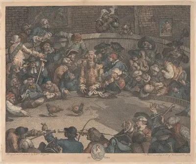 Königlicher Sport, Stehplatz-Ticket von William Hogarth