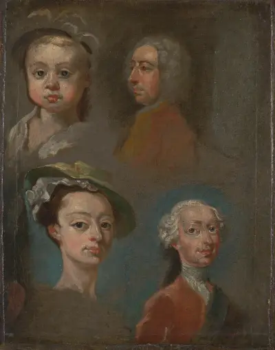 Kopfstudien von William Hogarth