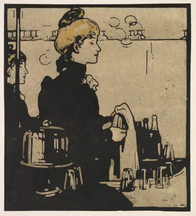 Barmaid av William Nicholson