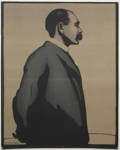 Rudyard Kipling, 1900 av William Nicholson