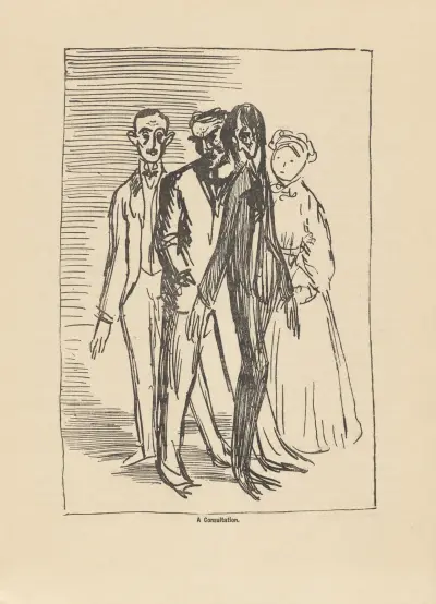 Konzultace, William Orpen