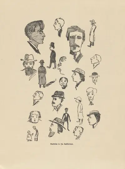 Skicy v hledišti, William Orpen
