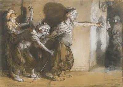 Tři slepí muži (Arabské noci), William Orpen