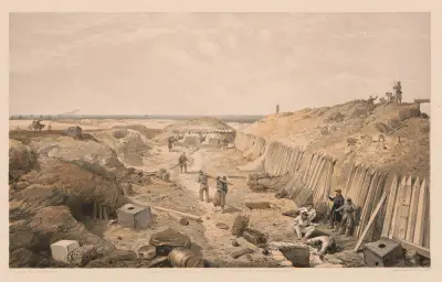 Ditch of the Bastion du Mât av William Simpson