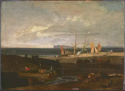 A Scene on the English Coast av Joseph Mallord William Turner