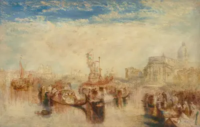 Depositing of John Bellini’s Three Pictures in La Chiesa Redentore, Venice av Joseph Mallord William Turner