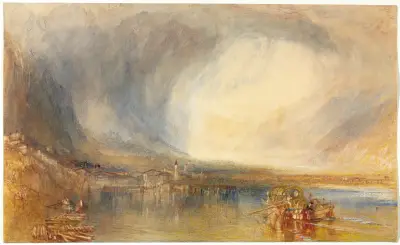 Flüelen od Lucernského jezera, Joseph Mallord William Turner