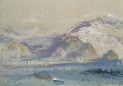 Genoa From The Sea av Joseph Mallord William Turner