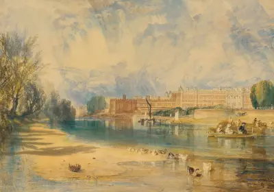 Hampton Court Palace av Joseph Mallord William Turner