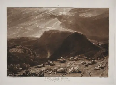 Hind Head Hill na drodze do Portsmouth, Joseph Mallord William Turner