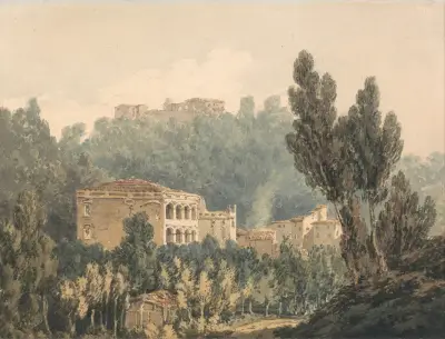 In the Valley Near Vietri av Joseph Mallord William Turner
