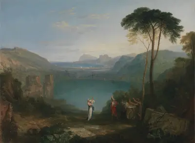 Jezero Avernus: Aeneas a kumská Sibyla, Joseph Mallord William Turner