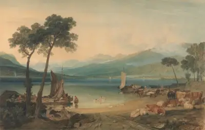 Ženevské jezero a Mont Blanc, Joseph Mallord William Turner