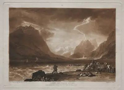Jezioro Thun, Szwajcaria, Joseph Mallord William Turner