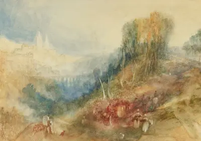 Lausanne From The West av Joseph Mallord William Turner