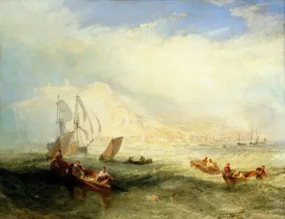 Line Fishing, Off Hastings av Joseph Mallord William Turner