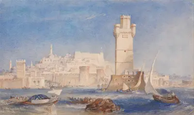 Rhodes av Joseph Mallord William Turner