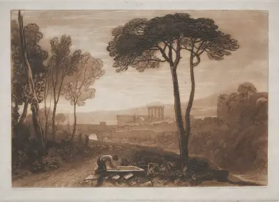 Scene in the Campagna av Joseph Mallord William Turner