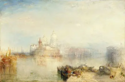 The Dogana and Santa Maria della Salute, Venice av Joseph Mallord William Turner
