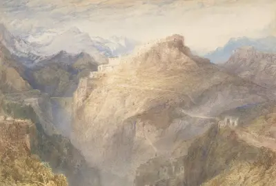 The Fort of L’Esseillon, Val de la Maurienne, France av Joseph Mallord William Turner