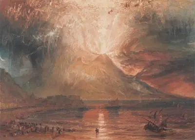 Vesuv v erupci, Joseph Mallord William Turner