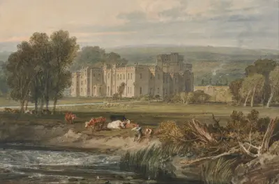 Blick auf Hampton Court, Herefordshire, von Südosten von Joseph Mallord William Turner