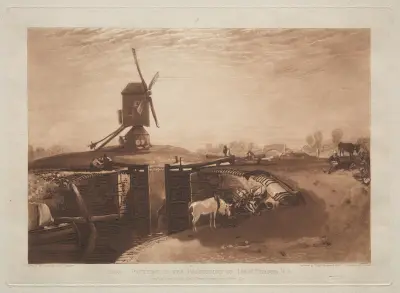 Wiatrak i śluza, Joseph Mallord William Turner