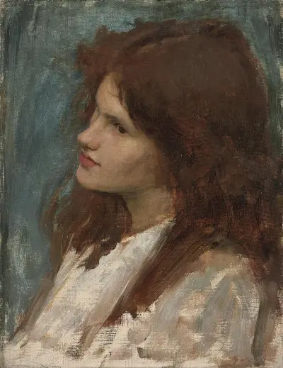 Dívčí hlava, John William Waterhouse