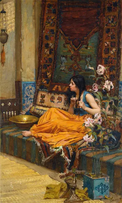 V harému, odaliska, John William Waterhouse