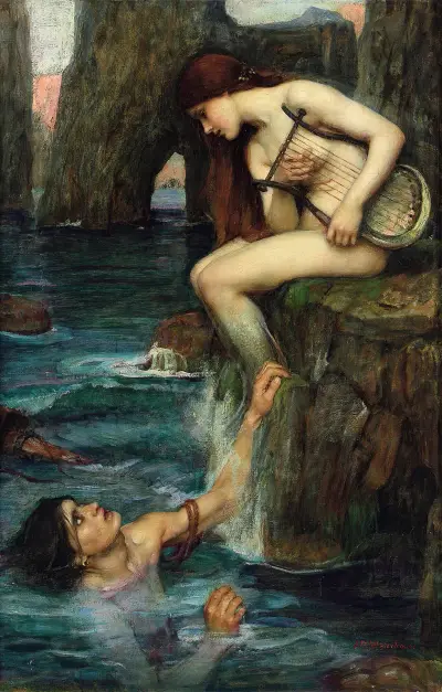 The Siren av John William Waterhouse