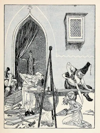 Forty-four Turkish fairy tales Pl 04 av Willy Pogany