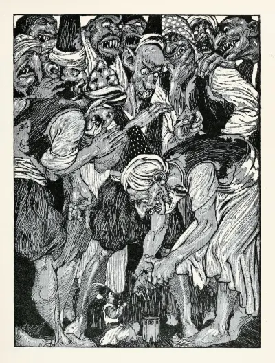 Forty-four Turkish fairy tales Pl 06 av Willy Pogany